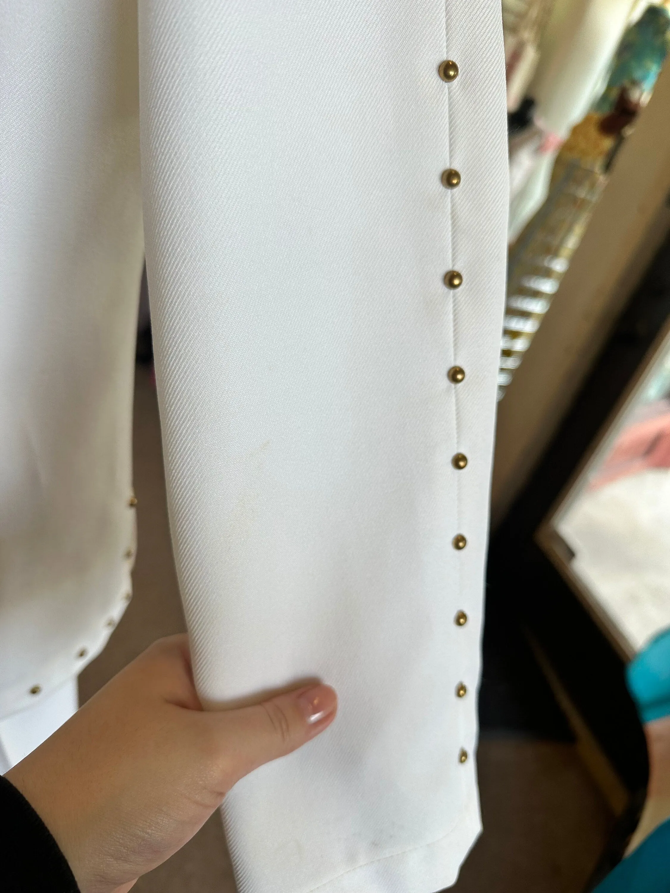 1970's Vintage Domani Disco Elvis Inspired Two Piece Party Suit with Bell Bottom pants
