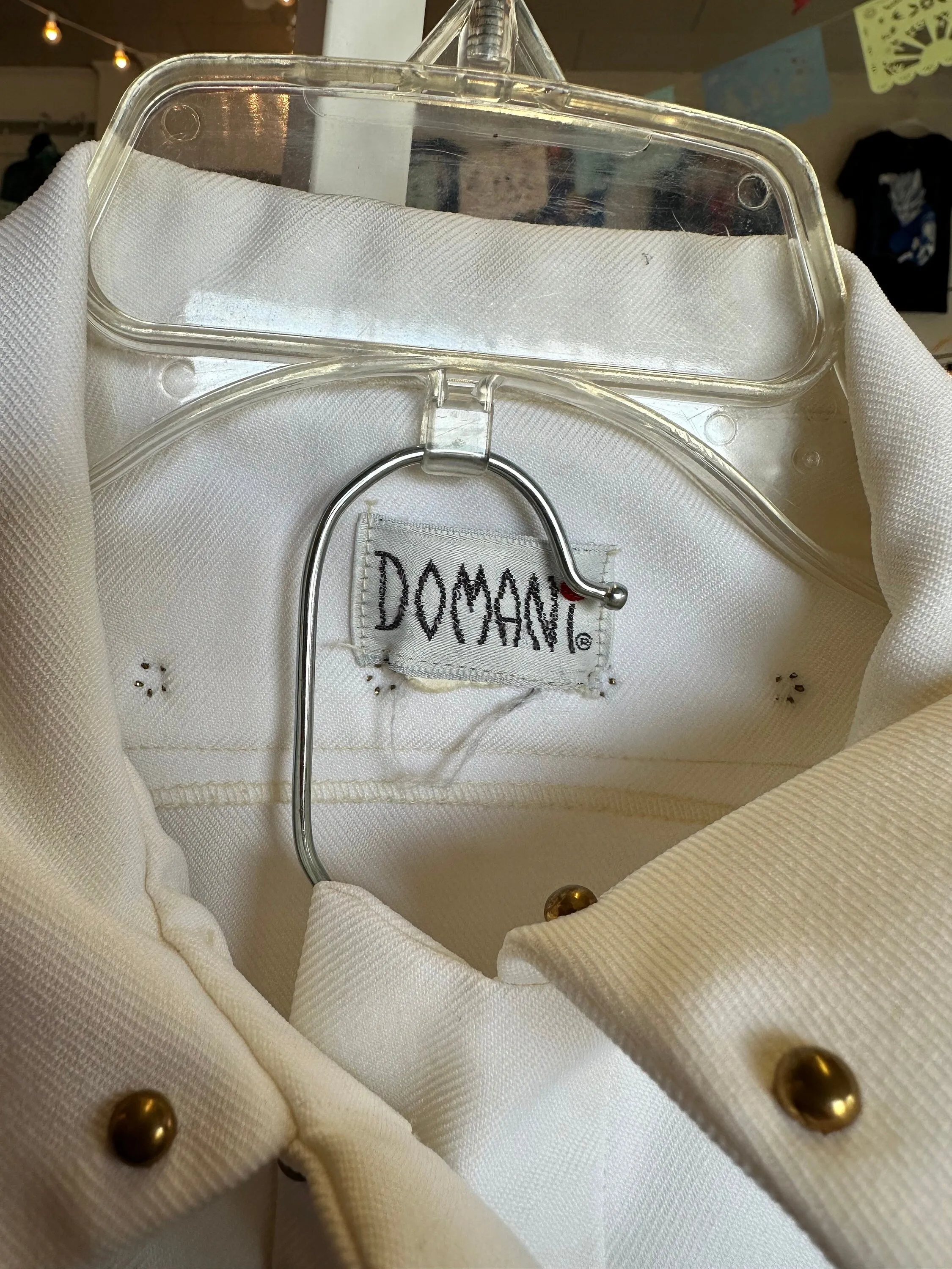 1970's Vintage Domani Disco Elvis Inspired Two Piece Party Suit with Bell Bottom pants