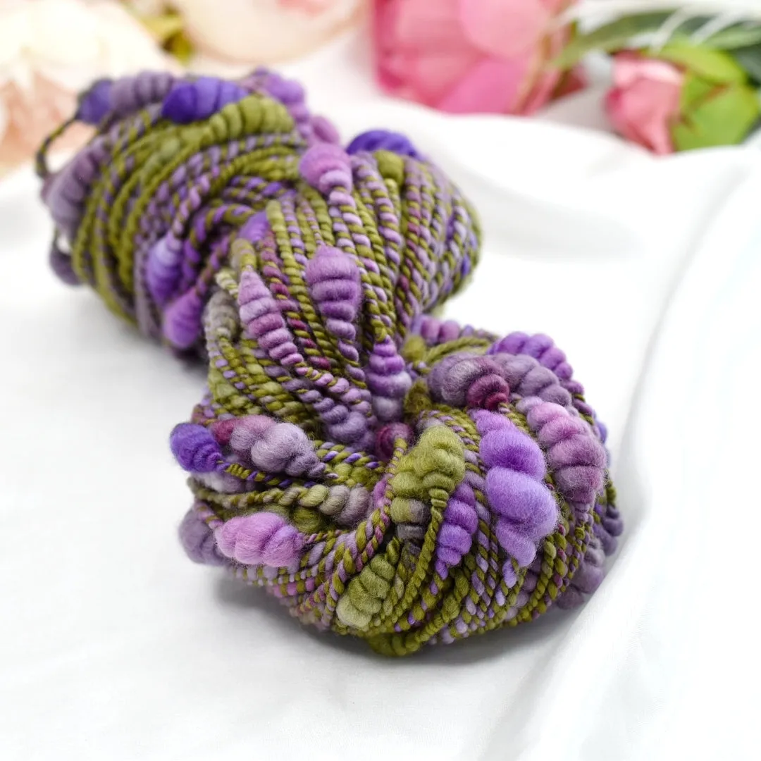 Beehive Art Yarn Hand Spun in Clematis