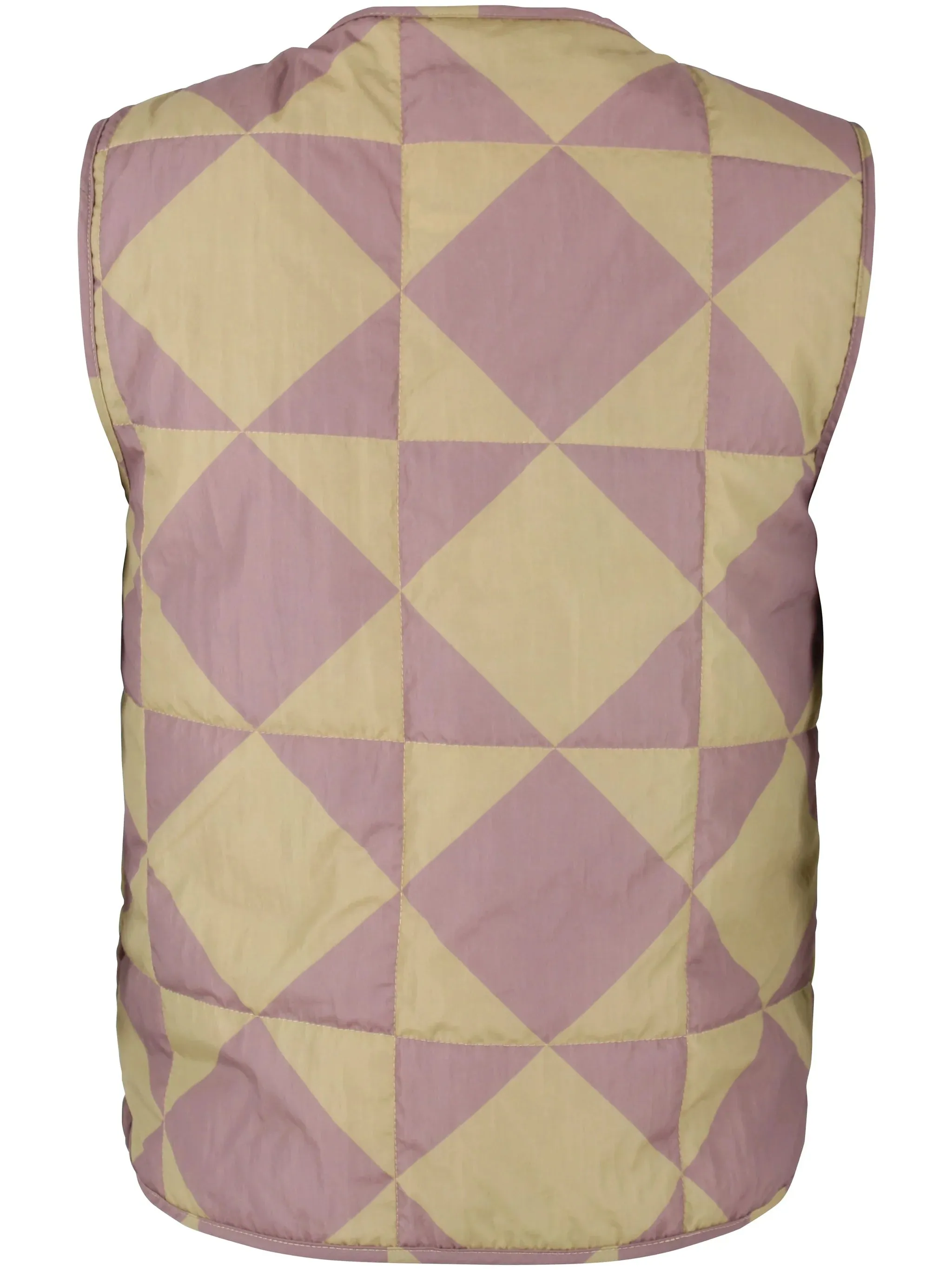 Danefae danefield AOP thermo vest dk rose beige/ beige diametric