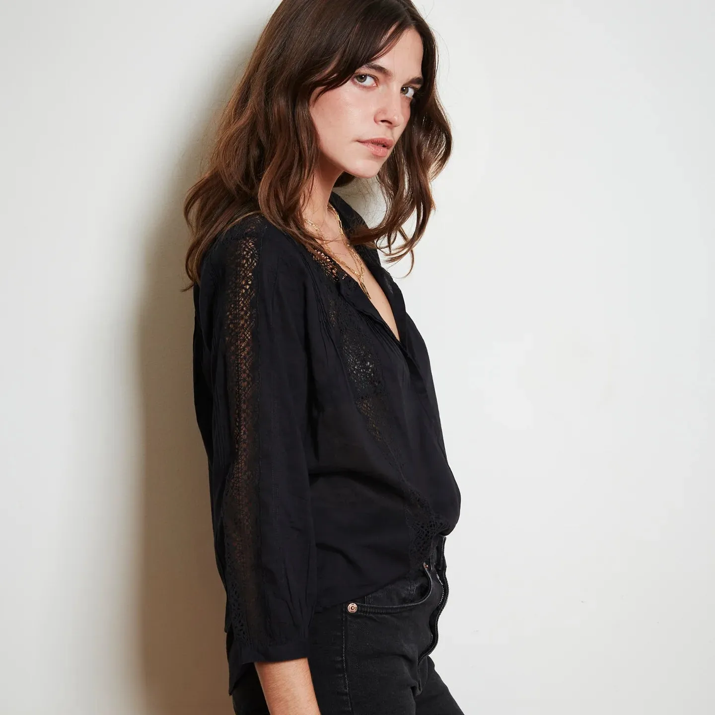 Louisa Blouse in Black