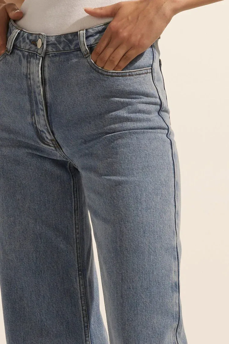 MAGNET JEAN | Washed Denim